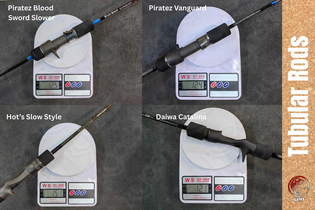 Tubular Jigging Rod weight comparison. - Ryoshi Pro Outfitters