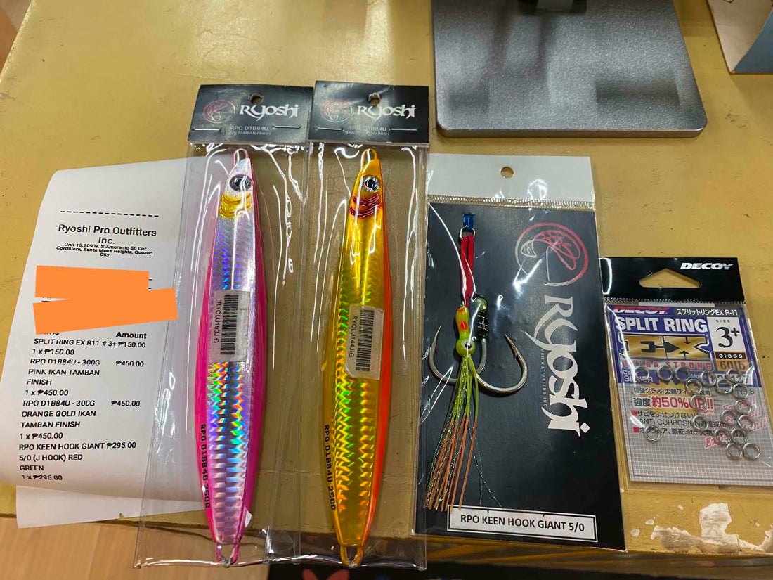 Tuesday Grind, RPO D1B84U and Rpo Keen Assist Hooks for this customers next jigging session. Thanks for the support!!!! - Ryoshi Pro Outfitters