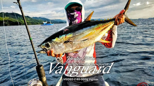Piratez Vanguard 60/2 80-300g rod x Yellow Fin Tuna. - Ryoshi Pro Outfitters