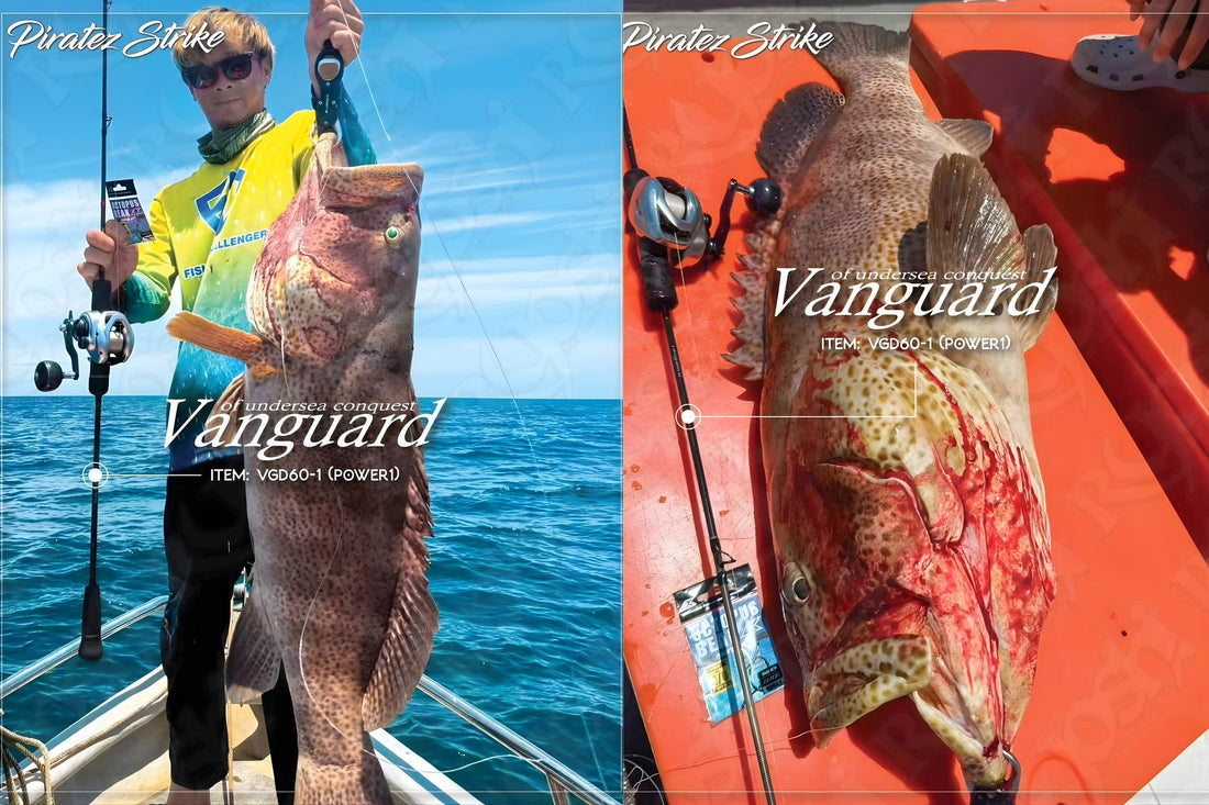 Vanguard is a new development of Pirate Strike's overhead jigging rod series that satisfy the angler's need for a jigging rod suitable for vertical jigging application.  - Ryoshi Pro Outfitters