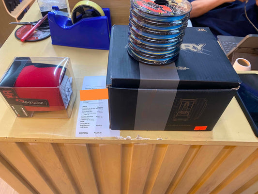 Wednesday Grind!!!! Maxel Armory + X-braid ygk ultra 2 braid for customers light jigging. Thanks for the continued patronage!!! - Ryoshi Pro Outfitters
