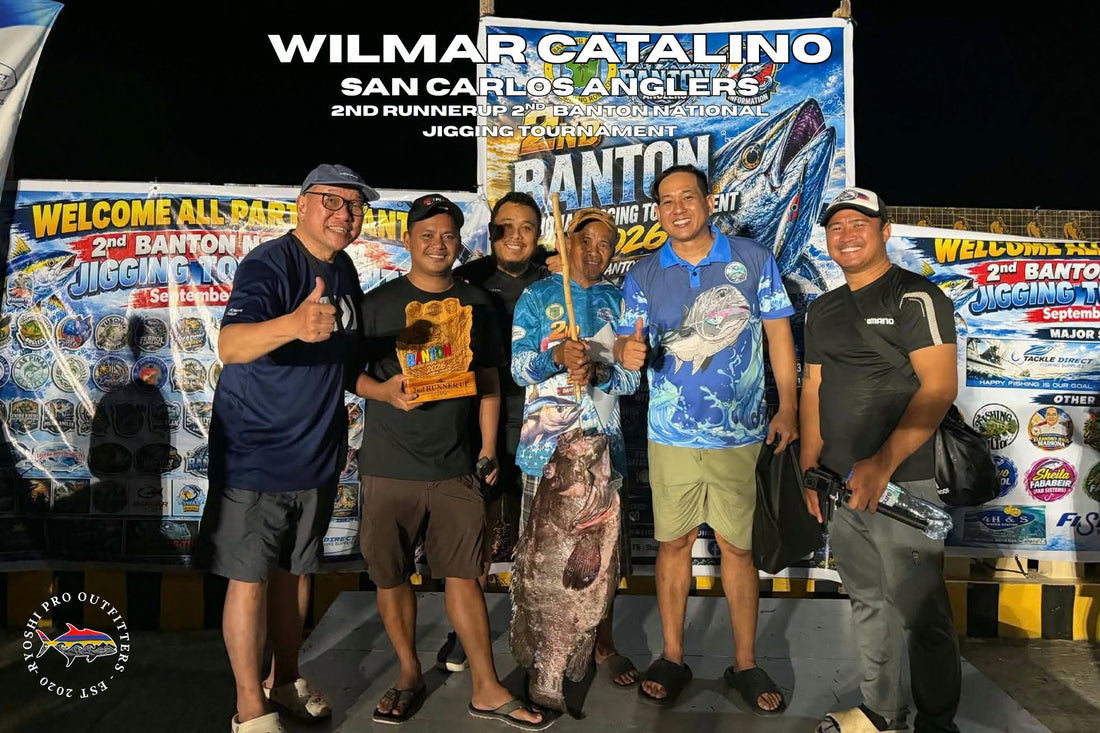 Congratulations to Angler Wilmar Catalino of San Carlos Anglers and owner of Kibyas tackle shop for winning 2nd runner up at the recently concluded 2nd Banton National Jigging Tournament sponsored by Ryoshi Pro Outfitters. Congrats sir Wilmar!!!!