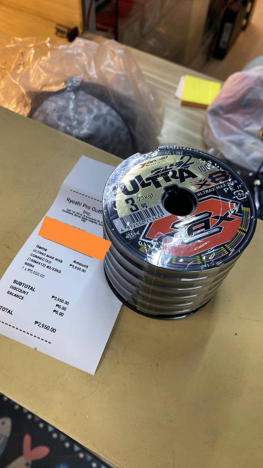 X-braid ygk utra 2 premium braids, proven and tested braid for customers next jigging session!! Thursday grind!!! Thanks for the support!!! - Ryoshi Pro Outfitters
