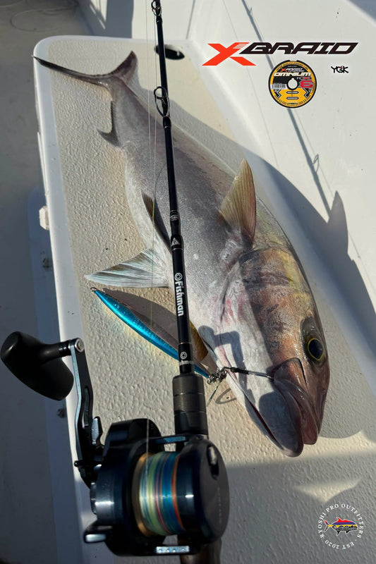 The YGK X-Braid Omnium X8 Upgrade is a high-tension, micro-pitch 8-strand premium PE braided fishing line designed for demanding saltwater and boat game applications. - Ryoshi Pro Outfitters