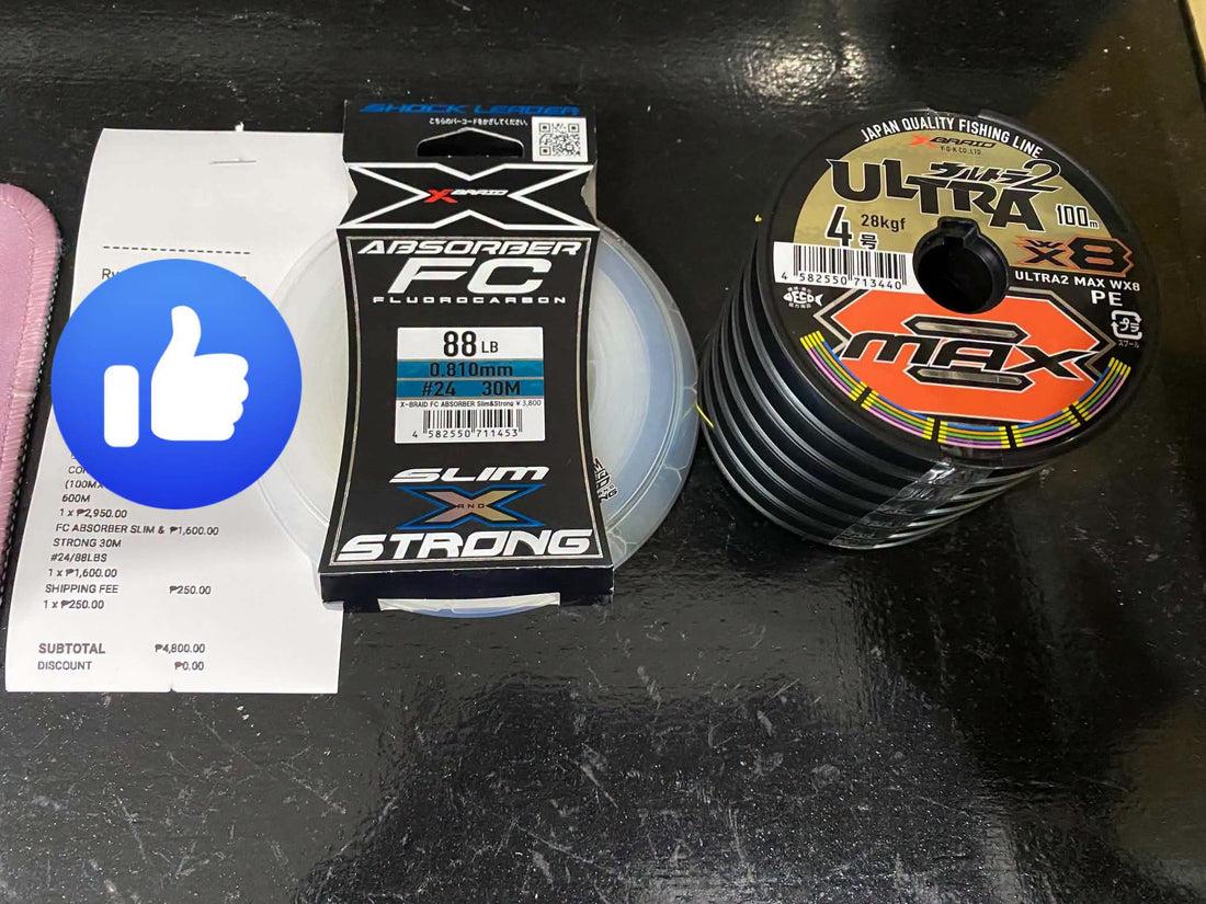 Xbraid Ultra 2 Max and Xbraid FC Absorber Leader slim and strong are top choices for all fishing rigs, customers vouch for these products that they produce results, Thanks for the purchase customer - Ryoshi Pro Outfitters