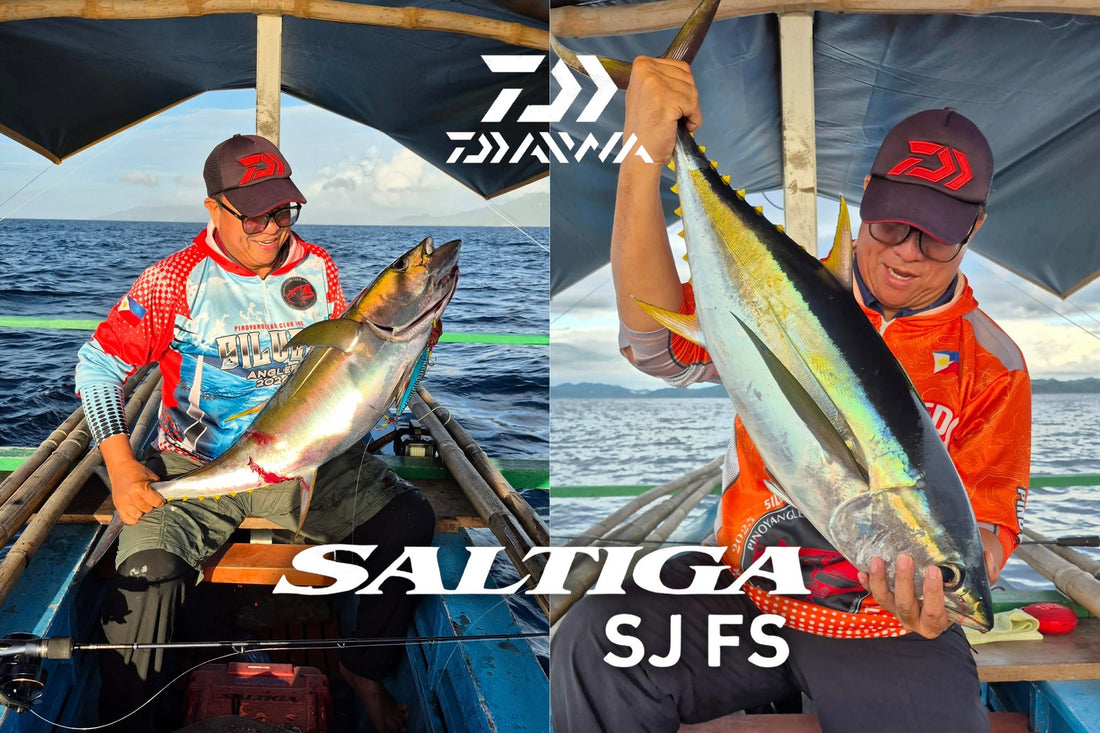 Two Yellow Fin Tunas didnt stand a chance and landed easily using Daiwa Saltiga SJ FS 55-6 rod by angler Emmanuel Pante - Ryoshi Pro Outfitters