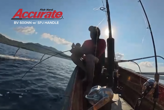 His first yellow fin tuna and he was surprised how strong it was even at 13kg!  - Ryoshi Pro Outfitters