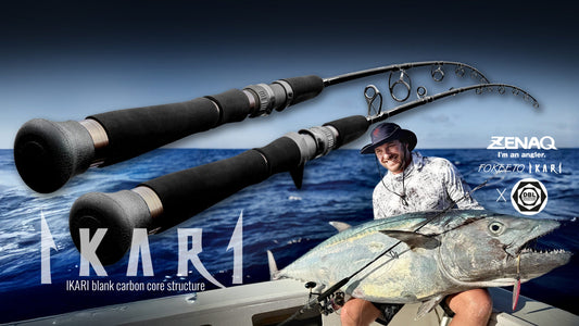 The Fokeeto Ikari jigging rod range from Zenaq has been the pinnacle in offshore jigging performance for many years and its just got better!  - Ryoshi Pro Outfitters