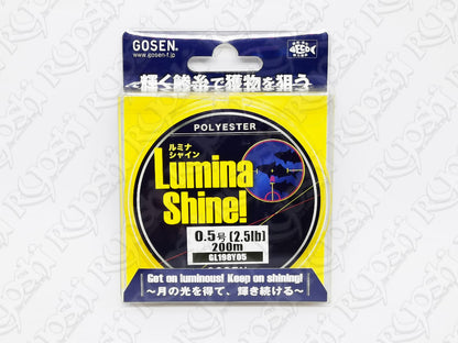 Gosen Lumina Shine Polyester Line 200m 2.5lbs, 3lbs