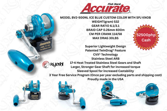 Accurate BV2-500NL Ice Blue Custom Color with SPJ Knob (8/25)
