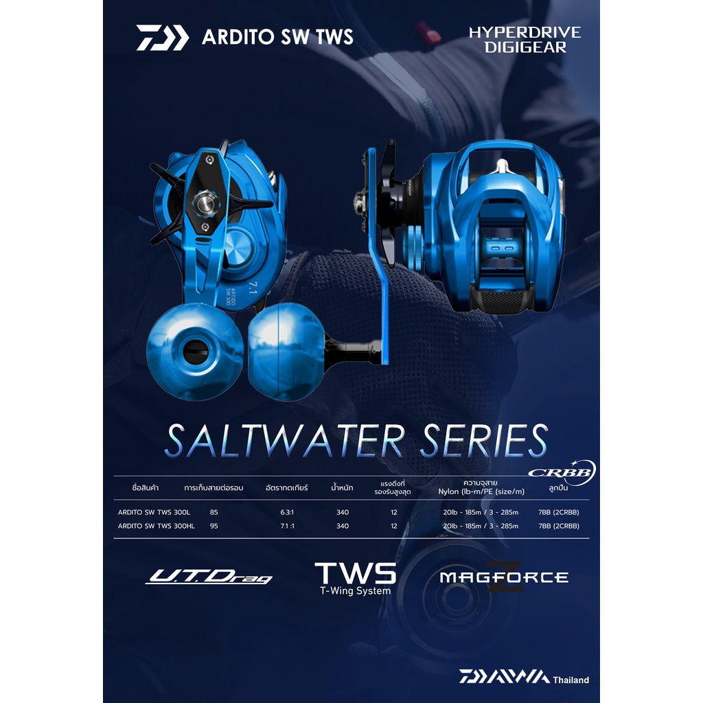 daiwa ardito reel 2018 Daiwa Ardito SW TWS 300L (Lefty) – Ryoshipro