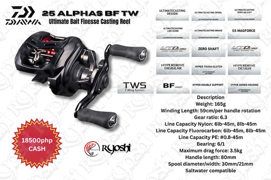 Daiwa 25 Alphas BF TW 6.3/L (6/25)