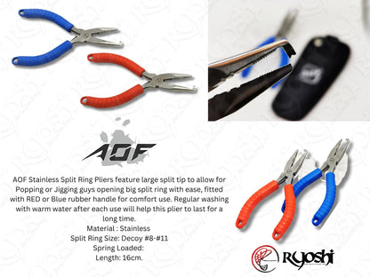 AOF Stainless Steel HD Split Ring Plier