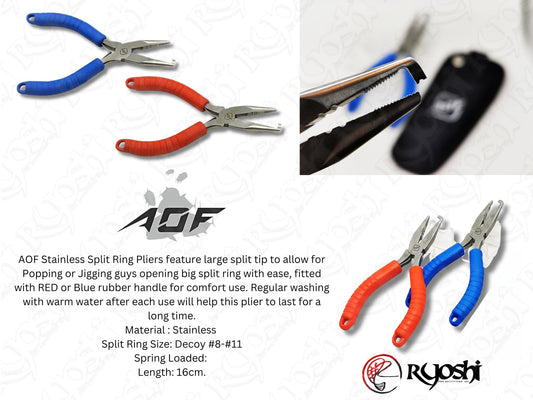 AOF Stainless Steel HD Split Ring Plier
