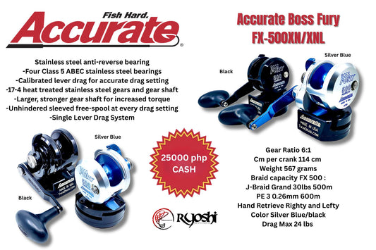 Accurate Fury FX 500XN Silver/Blue, Black