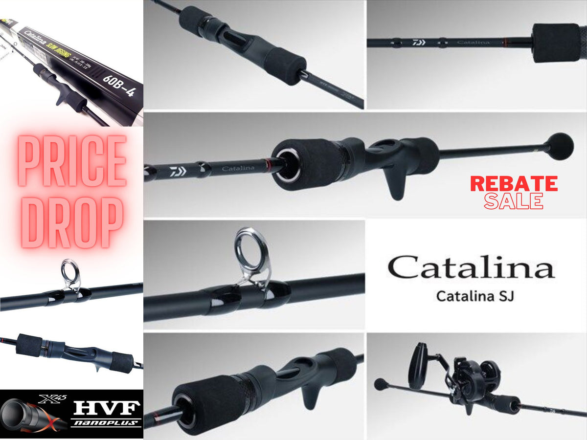 daiwa catalina fishing rods Slow Jigging Rod (60B-4, 60B-5, 60B-6) – Ryoshipro 7'0 spinning Chaos XS Round Saltwater Scent Flavor:Crawfish 7.0 Spool diameter (mm)