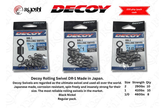 Decoy Rolling Swivel DR-1 Made in Japan (8/25)