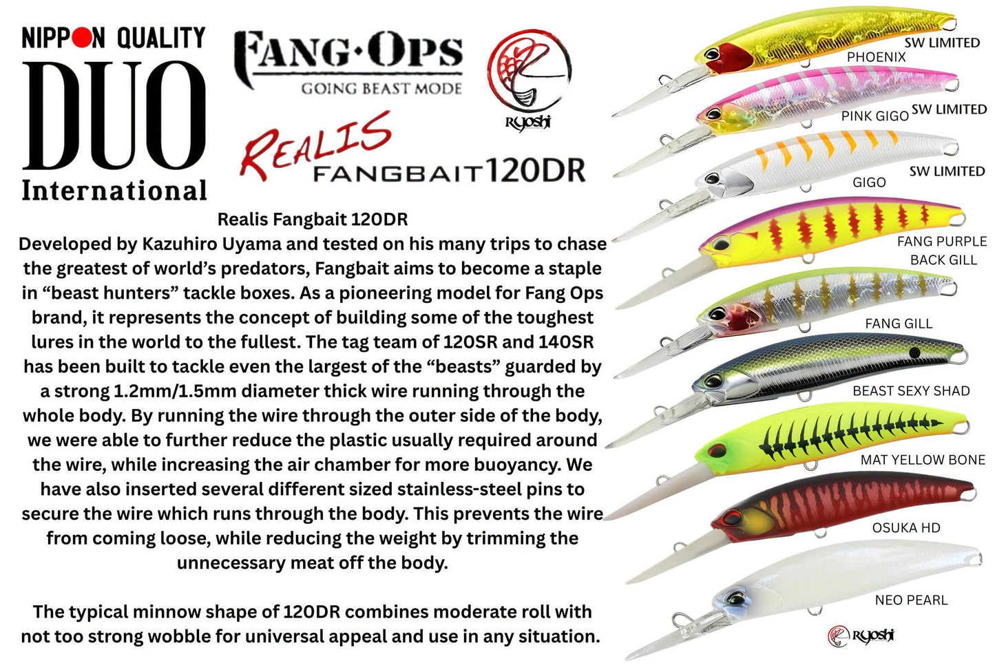 DUO Realis Fangbait 120DR Fang Ops