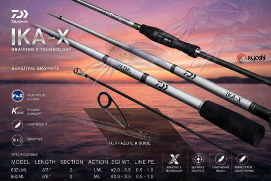 Daiwa IKA-X eging rod