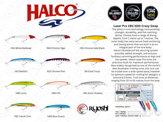 Halco Laser Pro 190 XDD Crazy Deep
