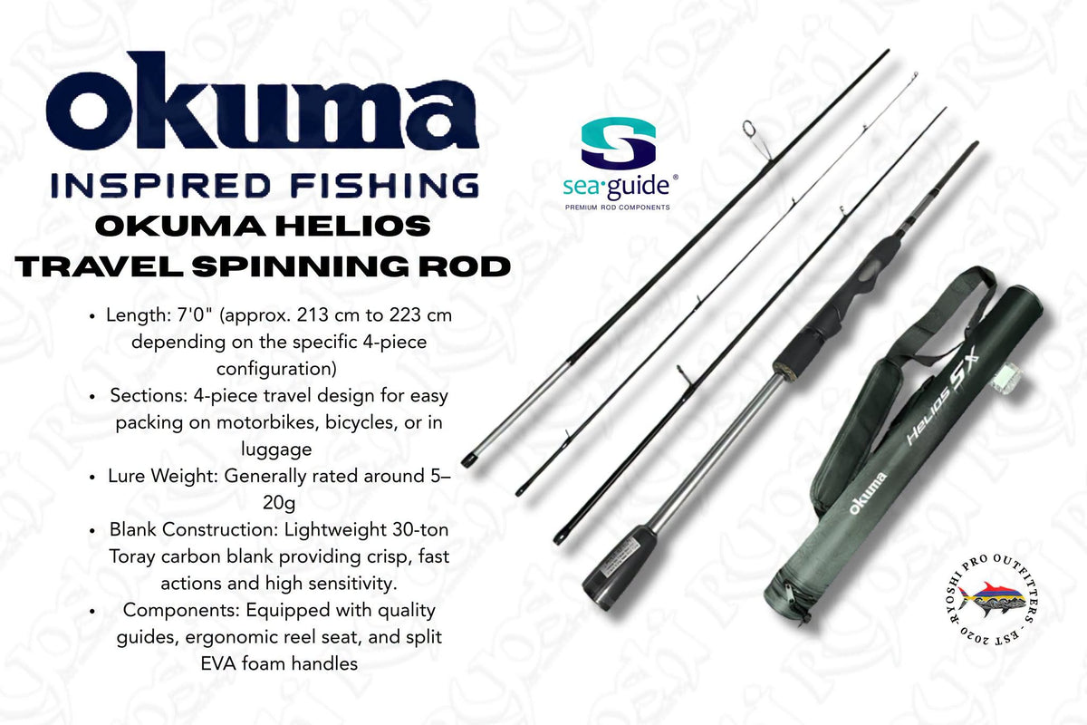 Okuma Helios SX 704 ML Travel Spinning Rod