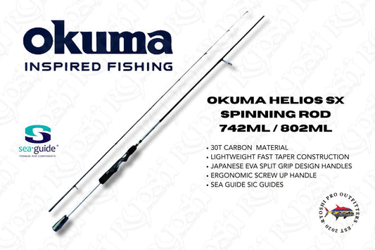 Okuma SX Spin Rod 742ML and 802ML