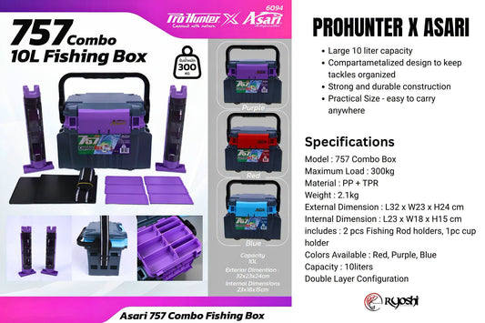 ProHunter X Asari 757 Combo Fishing Box