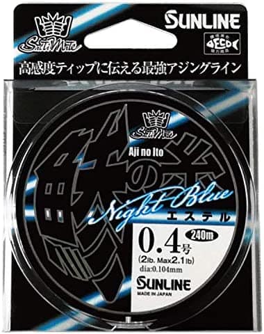 Sunline Aji No Ito Night Blue Polyester Line # 0.4