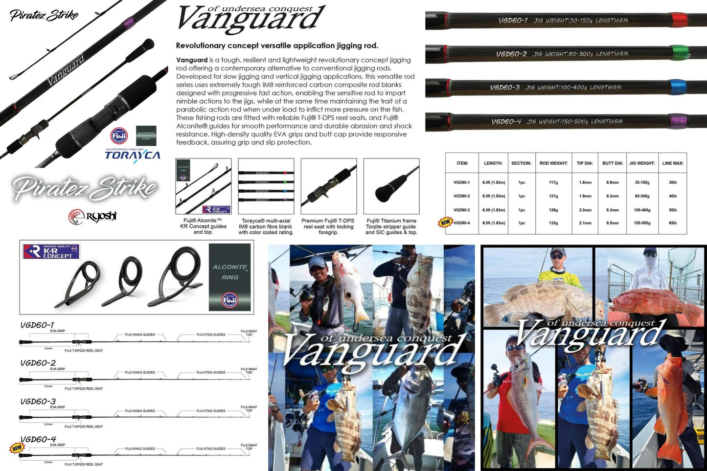 Piratez Strike Vanguard OH Slow Jigging Rod (10/25)