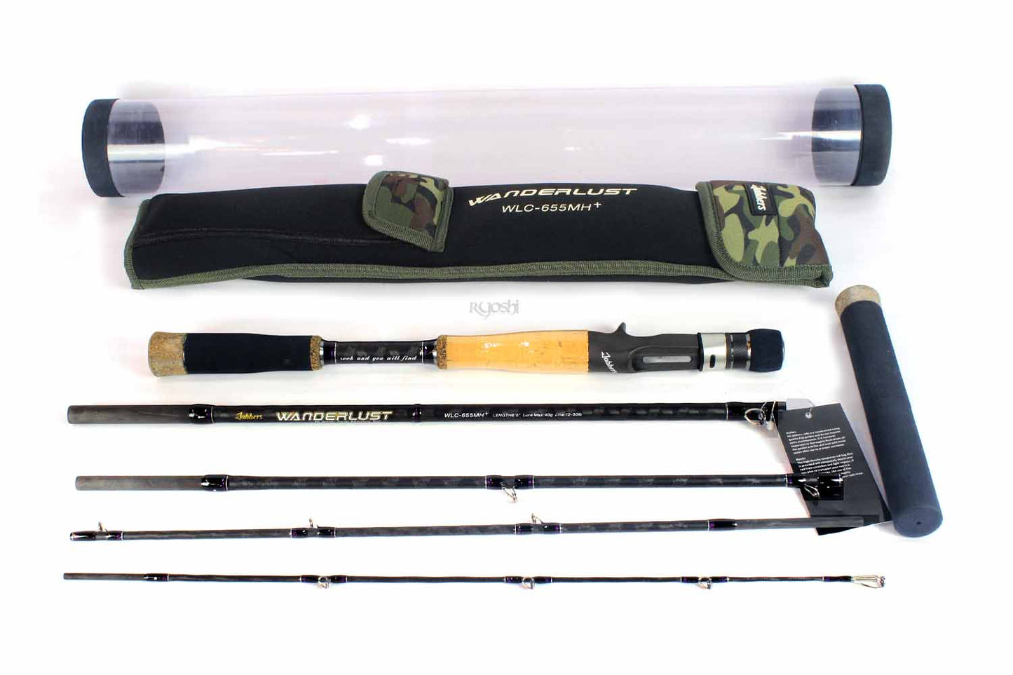 WANDERLUST SP (WLC-655MH+) 5 PIECE TRAVEL ROD WITH JIGGING BUTT 10-25LB