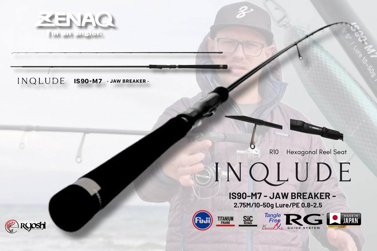 Zenaq Inqlude IS90-M7 Jaw Breaker Casting Rod