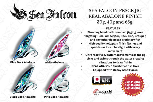Sea Falcon Pesce Jig Real Abalone Finish (9/4/25)