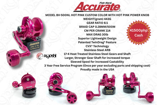 Accurate BV-500NL Hot Pink with HP Power Knob (8/25)