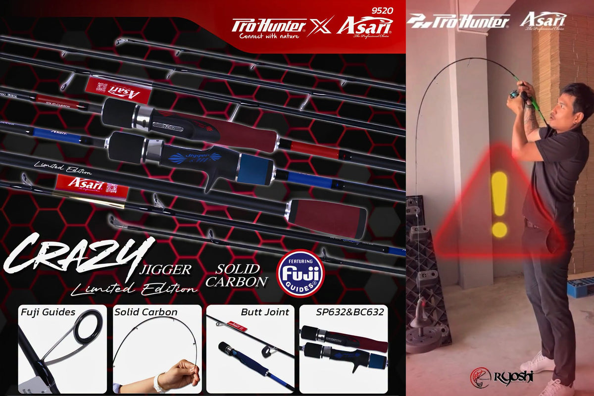ProHunter Asari Crazy Jigger Rod Spinning Light Jigging