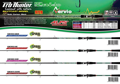Pro Hunter Kaido Nervio Solid Carbon Jigging Rod (overhead)