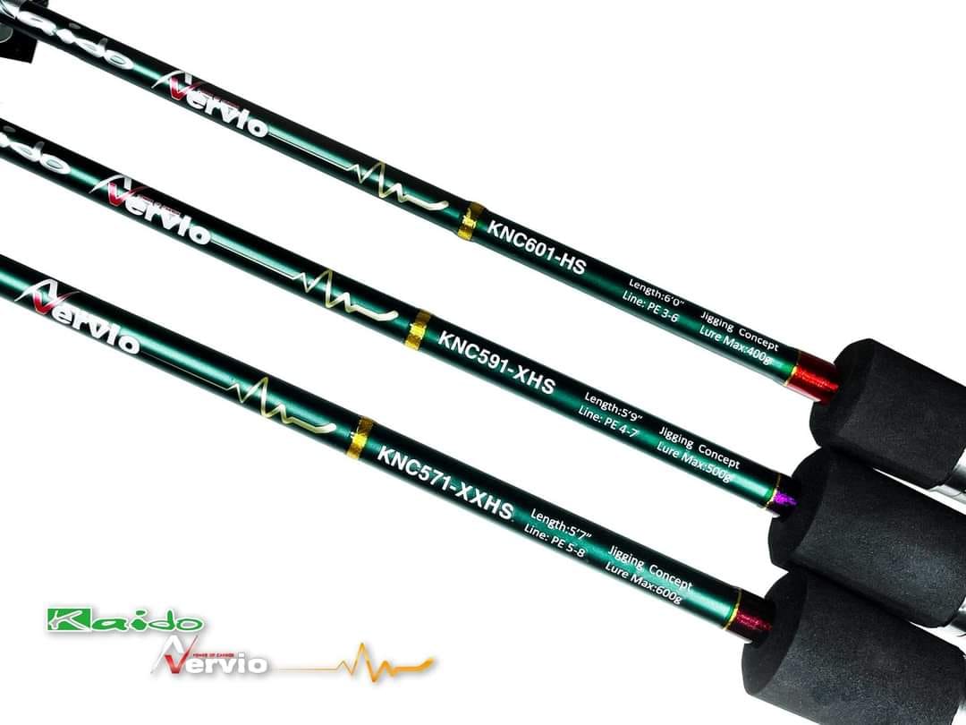 Pro Hunter Kaido Nervio Solid Carbon Jigging Rod (overhead)