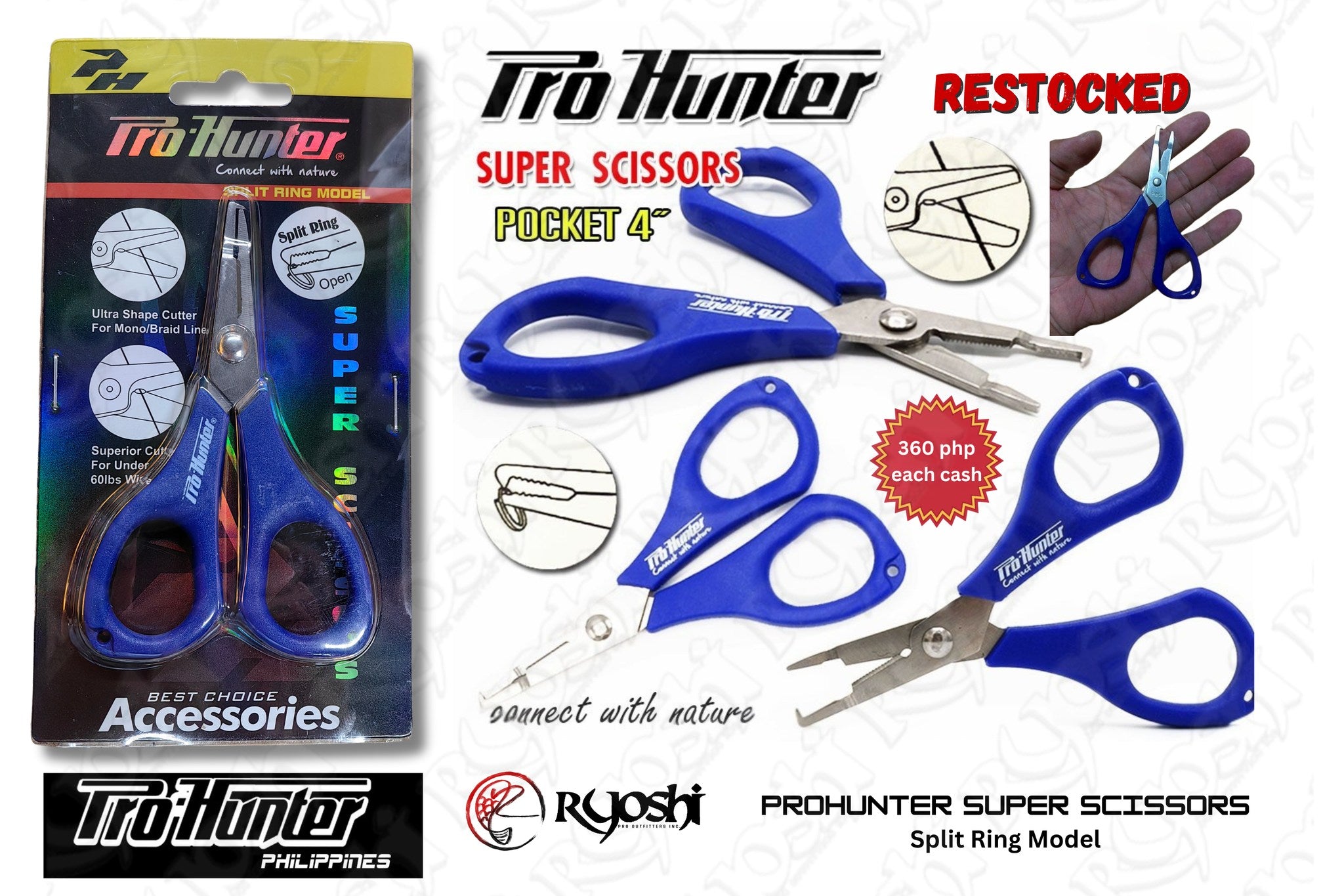 Prohunter super scissors split ring model – Ryoshipro