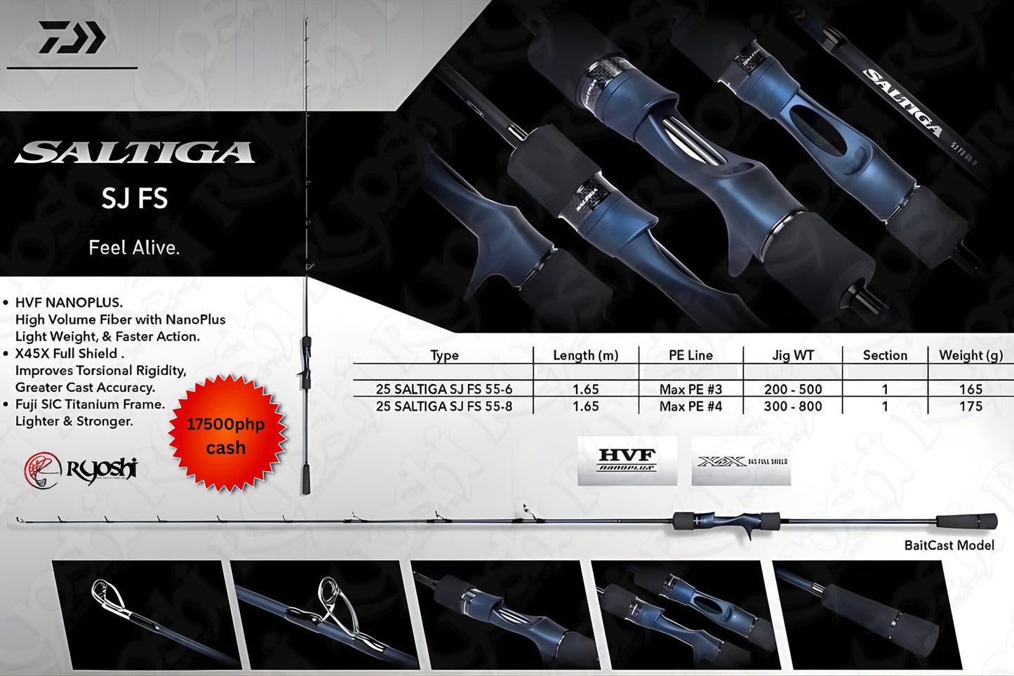 Daiwa Saltiga SJ FS 55-6 / 55-8 rod