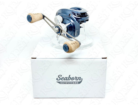 SALTY 150 BAITCASTING REEL - ANODIZED: NAUTICAL BLUE
