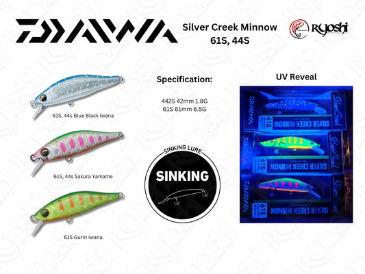 Daiwa Silver Creek Minnow (#44S / #61S)
